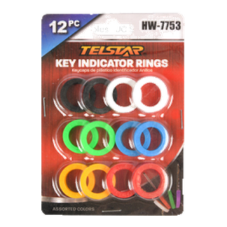 Color Key Indicator Ring 12Pc Set