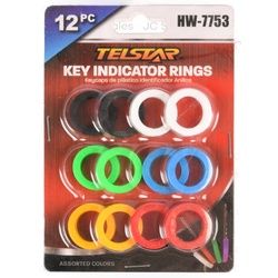 Color Key Indicator Ring 12Pc Set