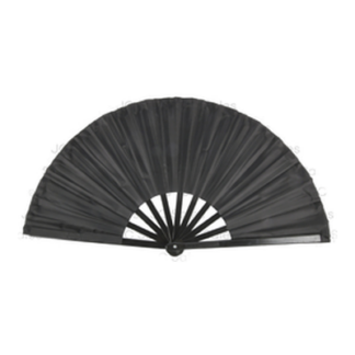 Folding Hand Fan Big Black Color