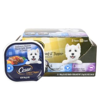 Cesar Dog Food Chicken W/ Bacon & Filet Mignon Asst 3.5 Oz