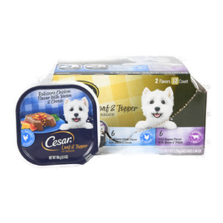 Cesar Dog Food Chicken W/ Bacon & Filet Mignon Asst 3.5 Oz