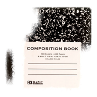 Bazic Notebook 100 Ct Composition College Ruled #5050