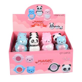 Wobbling Panda & Bear Lip Gloss Disp