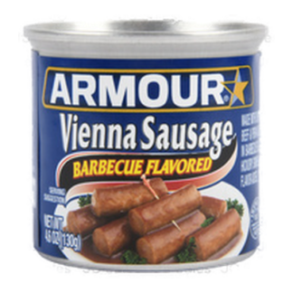 Armour Vienna Sausage Bbq Flavored 4.5 Oz