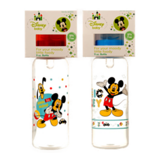 Baby Bottle Mickey & Minnie Asst 9 Oz