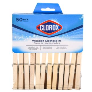 Clorox Wooden Clothespins 50 Pk