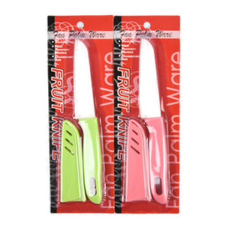 Fruit Knife W/ Cover Asst Color