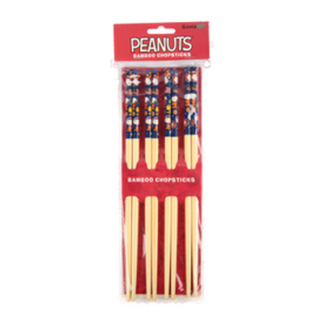 Gamago Chopstick Peanuts Print 8Pc