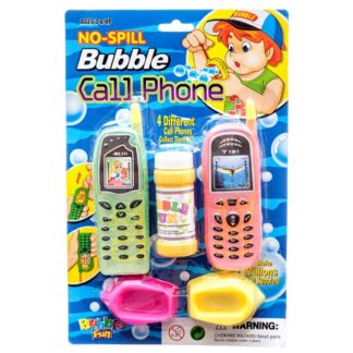 Toy Bubble Fun Cell Phone 2Pc W/ Bubble #17065