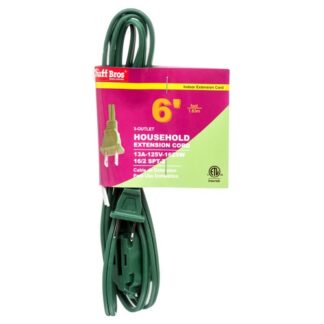 Extension Cord 6 Ft Green Etl