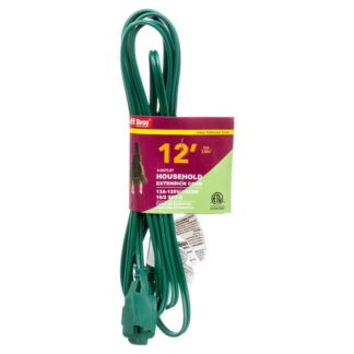 Extension Cord 12 Ft Green Etl