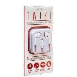 Sentry Twist Earbuds W.Mic White/Asst Clrs