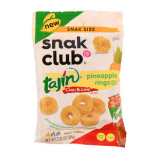 Snak Club Tajin Pineapple Rings 2.5 Oz