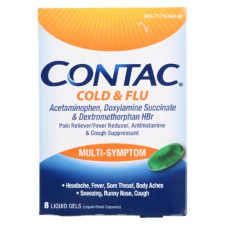 Contact Cold+Flu Max Liquid Gel