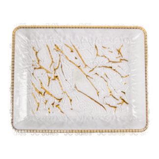 Rectangle Tray Crystal Like 14.5" X 11"