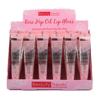 Rose Hip Oil Lip Gloss Display