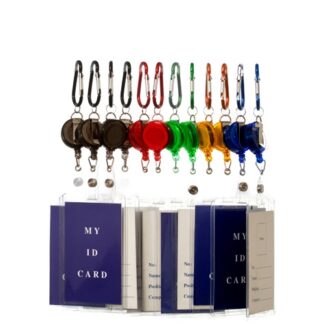 Key Chain W/Id Holder Asst Clr #97362