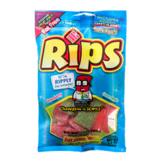 Rips Sour Candy 3.5Oz Strawberry & Green Apple