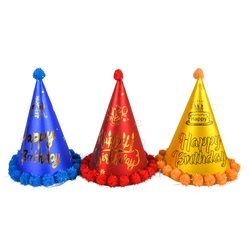 Happy Birthday Hat Asst Color