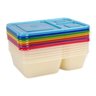 Plastic Container 7Pk Set Asst Color