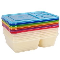 Plastic Container 7Pk Set Asst Color