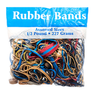Bazic Rubber Band 0.5 Lb Assorted Size
