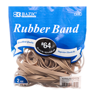 Bazic Rubber Band 2Z #64 Jumbo Size