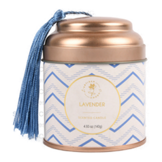 Scented Candle Lavender 4.93 Oz In Tin Box