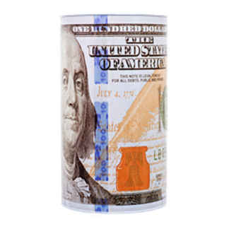 Coin Bank $100 New Bill 7.8" X 13.7"