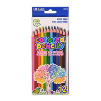 Color Pencil 12 Ct Pre Sharpened
