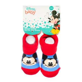 Baby Booties "Mickey & Minnie" Asst Clr #M3848