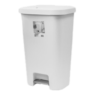 Sterlite 11.9 Gal Wastebasket Step On White