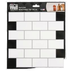 Wall Sticker White Tile 8.5X9.75"