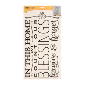 Wall Sticker Letter Deco 12X18"