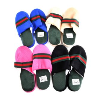 Hw Winter Slipper Green/Red Stripes Sl403