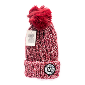 Hw Winter Beanie W/M Asst Color W/ Pom #1180