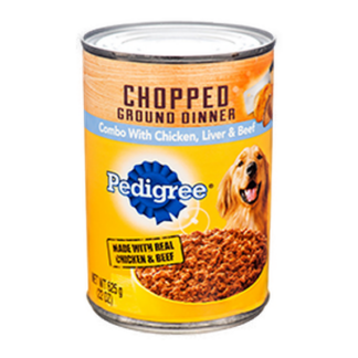 Pedigree Dog Food 22 Oz Chopped Combo Chk,Bef&Liver