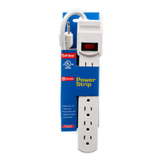 Electric Power Strip 6 Outlet 1.5Ft