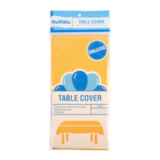 Nuvalu Table Cover Yellow "Deluxe" Peva 0.09Mm / 54 X 108"