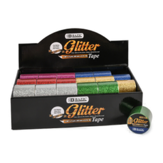 Bazic Duct Tape Glitter 1.5" X 3 Yrd Asst Clr #960