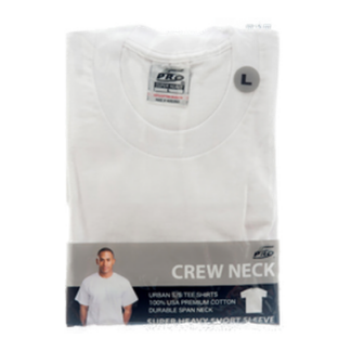 T-Shirt Men Lg Super Heavy White 1Pc