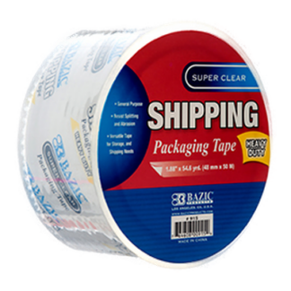 Bazic Packing Tape Super Clear Heavy Duty 1.88" X 54.6Yd