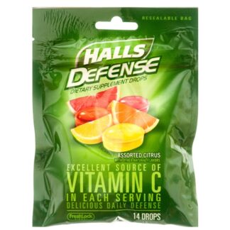 Halls Defense Assorted Citrus 14Ct In Bag