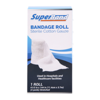 Superband Bandage Roll Sterile Cotton Gauze
