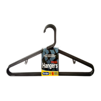 Hanger 6 Pc Black #143B