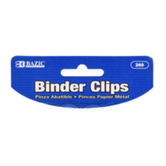 Bazic Binder Clips 20 Pc Small Black Color