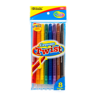 Bazic Color Crayon 8 Pc Twist