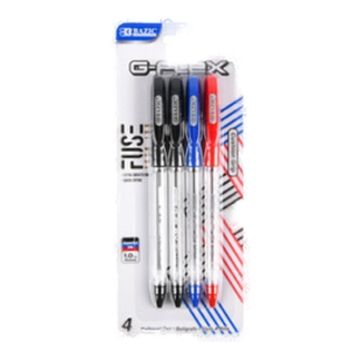 Bazic Pen Gel 4Pc Asst Clr #17026
