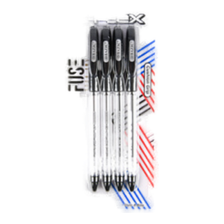 Bazic Pen Gel 4Pc Black Ink #17027