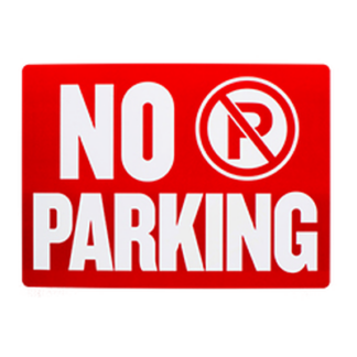 Bazic Sign "No Parking " 12 X 16"